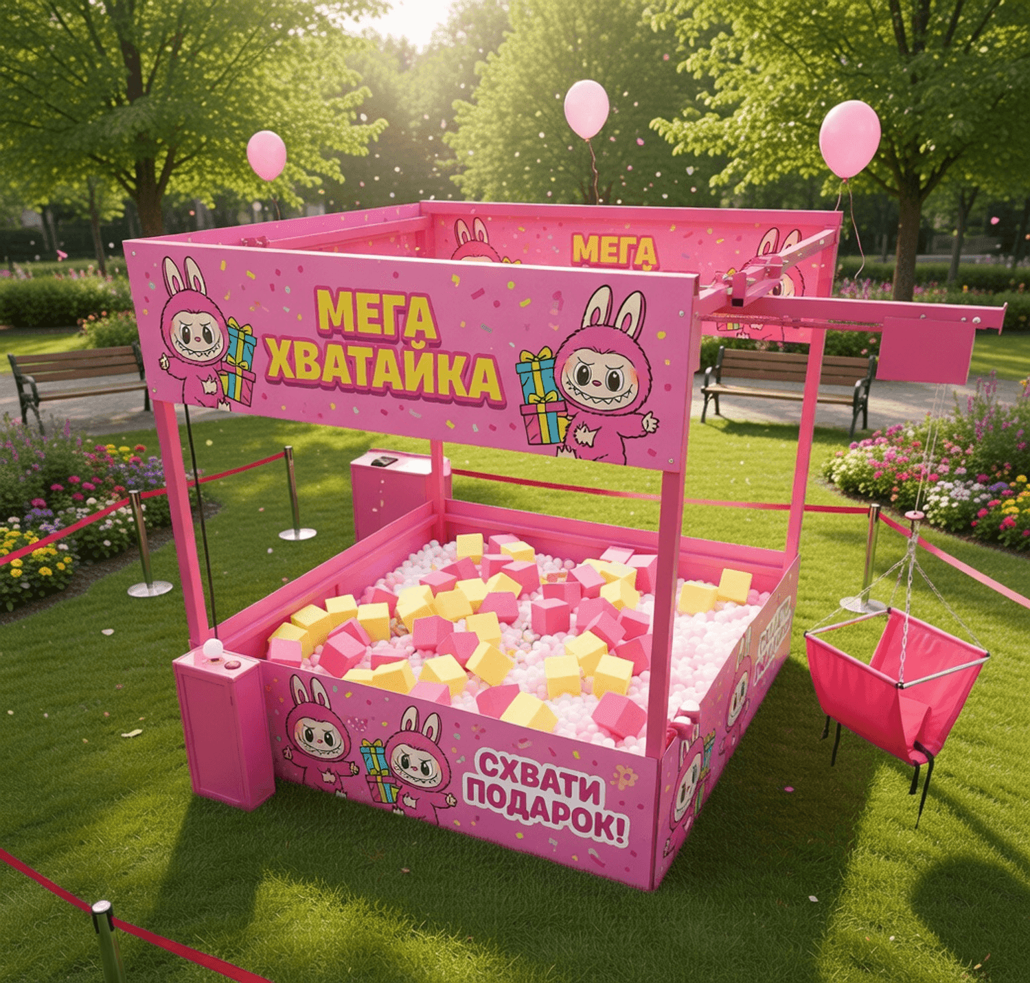Мега-Хватайка с человеком